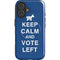 Keep Calm And Vote Left iPhone 16 Plus Magsafe Impact Case